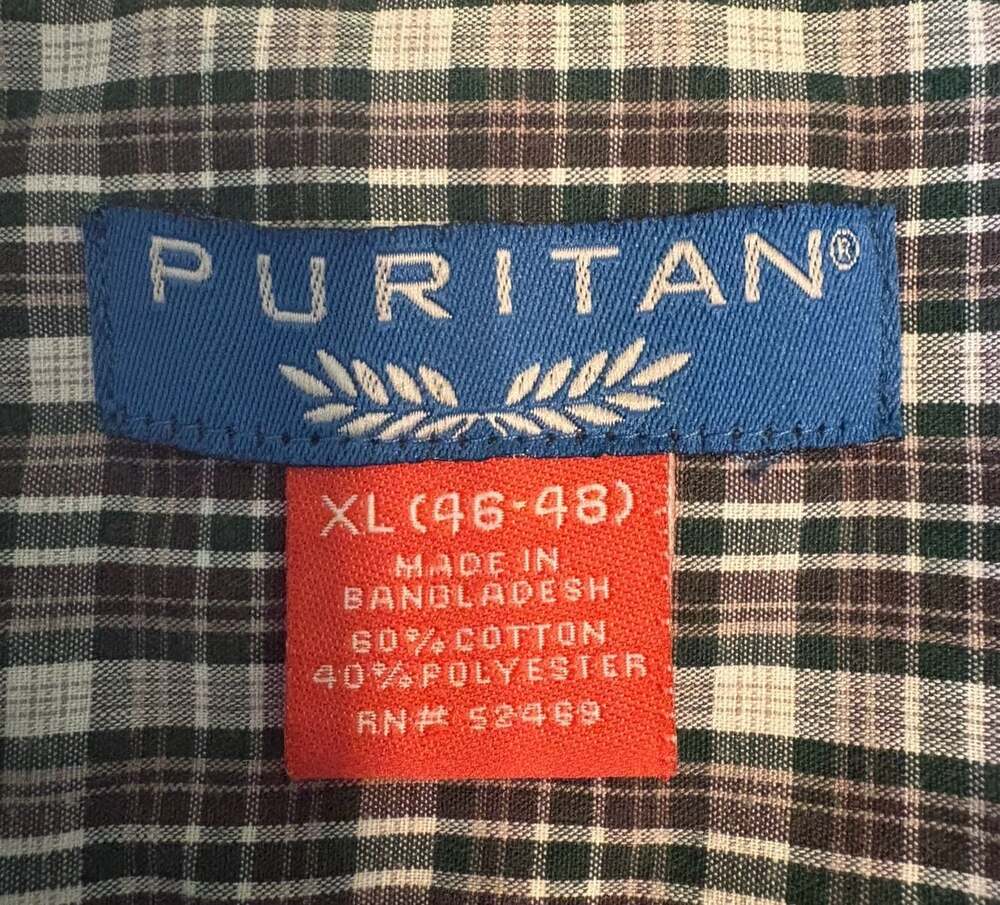 EUC Puritan Hunter Lodge 3 Plaid Button-Up Shirt, XL (46-48) Long Sleeve - Picture 5 of 8